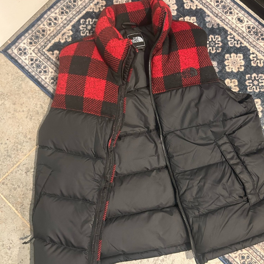 The North Face Black and Red Vest